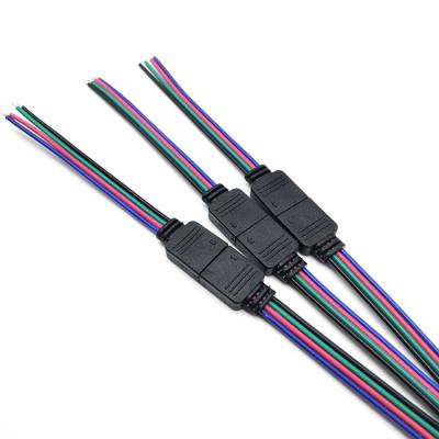 China Quadrat 9cm*9cm 10cm Länge 2*0.3mm 4 Kerne RGB-Kabel zu verkaufen