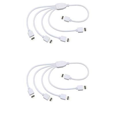 Chine 6 connecteur de diviseur de la borne 2.0mm RGBCCT 1 à femelle 4 au câble de connecteur femelle pour la lumière de bande de RGB+CCT LED à vendre