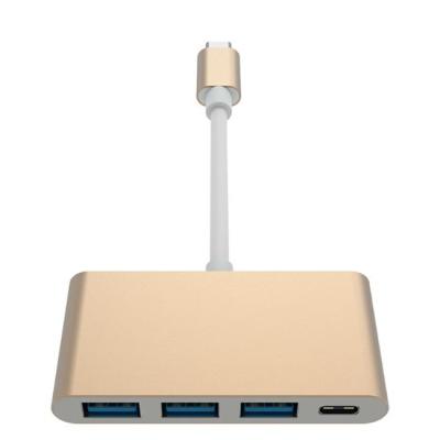 China O cobre estanhado 3A 5Ggbs DATILOGRAFA C ao adaptador do cubo de USB 3,1 PD+3*USB3.0 USB à venda