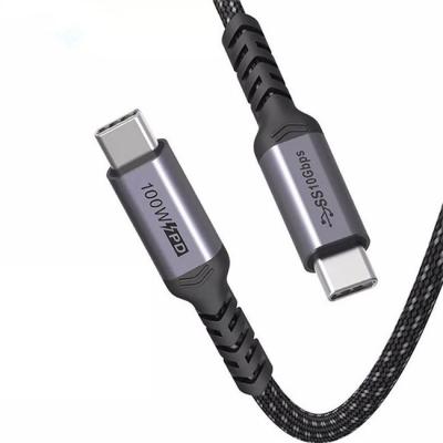 중국 Ｃ 말레 Ｅ 마커에 남자인 USB PD 케이블 5A 100W USB3.1 Ｃ 판매용