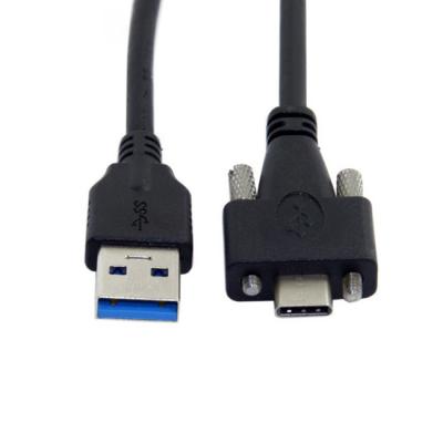 中国 二重ねじ固定ロックのパネルが付いているUSB 3.0のデータ ケーブルへの2mのタイプC 販売のため