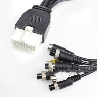 China 0.25m multi Kanal integrierte Audio- und Videokabel für Bus zu verkaufen