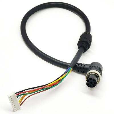 China 8 Pin iP65 Car Waterproof Connector Right Angle Head Male To Female for sale