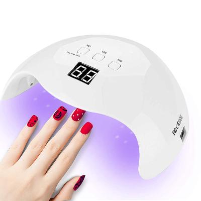 China ABS Plastic + LED Stainless Steel UV Nail Lamp, 48W Nail Dryer Gel Nail Light for Nail Polish, 3 Modes Light Cure for Time for sale