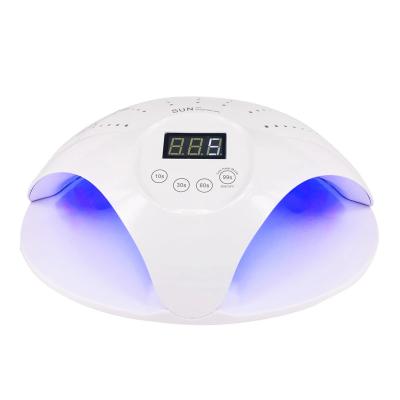 China New Arrival 2in1 2hands LED Gel Fast Nail LED Curing UV Lamp With Digital Timer Display For Nail Gel Curing Nail Tools for sale