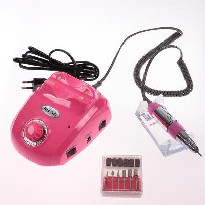 China Portable Electric Manicure Plastic Micro Pedicure Nail Polisher Gel Motor Nail Drill Machine for sale