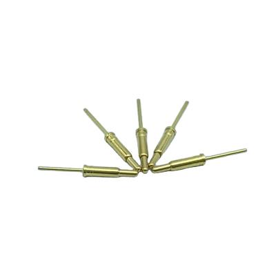 China DIP King Male And Female PCB Gold Plated Electrical Probe 50mil Pin For ICT Test Pogo Spring Contact Pin for sale