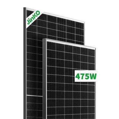 China Jinko Solar Panel 475w Tiger Half P-Type Half Cell PV Module 9BB Mono Facial Solar Panel 182mm*182mm for sale