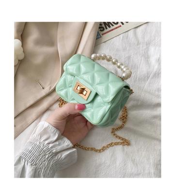 China High quality hot sale fashion candy color mini one-shoulder metal lock age-reducing diagonal bag for sale