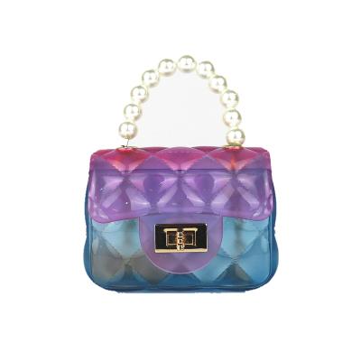 China High quality summer multicolor jelly must have one shoulder diagonal handheld casual shopping bag for sale