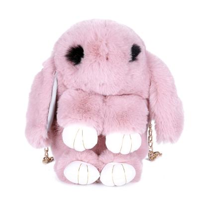 China Fashion Children's Ladies Plush Rabbit Bag Imitation Rabbit Fur Bag Single Shoulder Chain Messenger Bag for sale