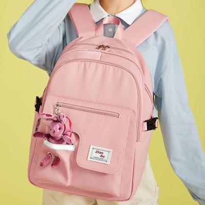 China Simple and fashionable high quality and durable waterproof backpack girly backpack with doll for sale