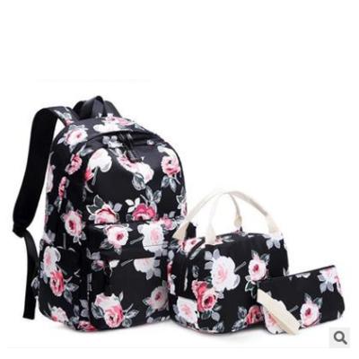 China Waterproof Newly Arrived Factory Chic Girls Teens Girls High School Backpack Rucksack Set Three Piece Backpack for sale