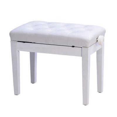 China Solid Wood Type White Modern Appearance Piano Stools Adjustable Piano Living Room Furniture Bench MPB-011 for sale