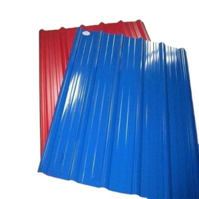 China Decoration RAL 5020 PPGI Steel Roofing Construction Sheet Produced By Roll Forming Machine for sale