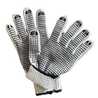 China Industrial Labor 7 Gauge PVC Dotted Knit Gloves Safety Construction Mens Labor Gloves PVC Dotted Cotton Knitted Gloves for sale