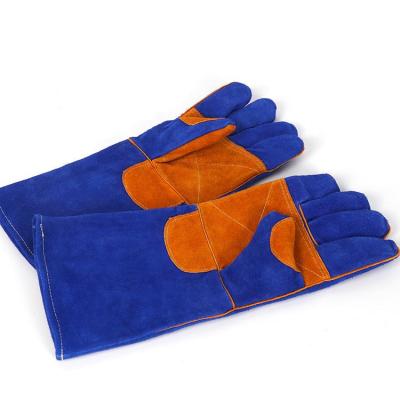 China 2022 New Design Leather Working Gloves Safety Welding Gloves Comfortable Protectors for sale