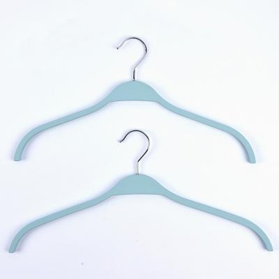 China Simple Retail Eco-friendly Material Eco-friendly Use ABS Rubber Plastic Garment Hangers For Clothes for sale