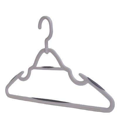 China Wholesaler Plastic Hangers Eco - Friendly Material Eco - Friendly And Slim Non Slip Plastic Hanger Option Color for sale