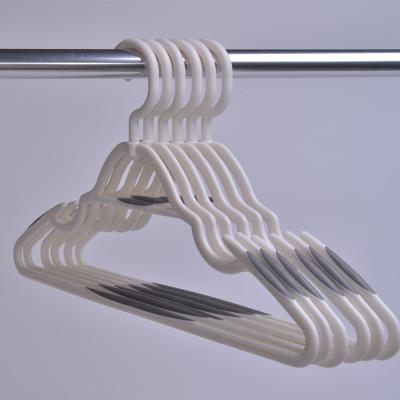 China Wholesaler Plastic Hangers Eco - Friendly Material Eco - Friendly And Slim Non Slip Plastic Hanger Option Color for sale