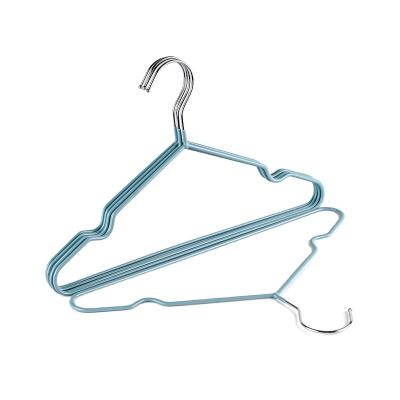 China Cute Coat Hanger Eco - Friendly Lovely Metal Material Hanger For Kids With PVC Coating for sale