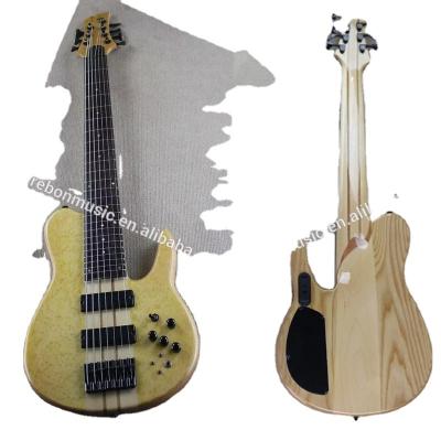 China Basswood Weifang Rebon 7 String Neck Through Body Electric Bass Guitar In High Quality for sale