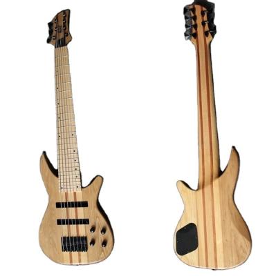 China High Quality Ashwood Weifang Rebon 7 String Neck Through Body Electric Bass Guitar for sale