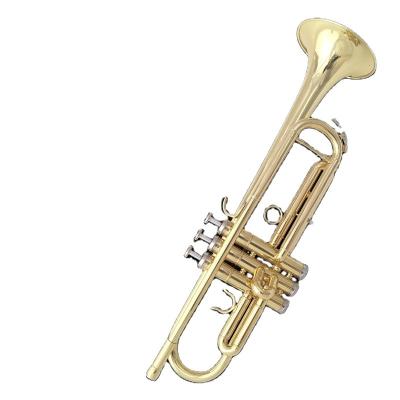 China Gold Lacquer Weifang Rebon Student Beginner Bb Trumpet for sale