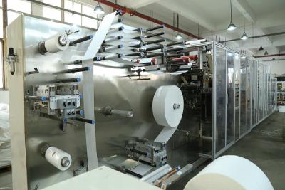 China Full auto Facial Mask Making Machine L13m * W2.5m *H2.5m Size 40KW Installed Capacity for sale