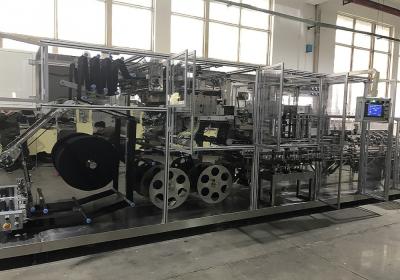 China Automatic Face Mask Making Machine 100Pcs/Min Production Speed Full Servo Driving for sale