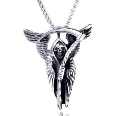 China 2022 CLASSIC Trade Assurance Vintage Viking Thor's Hammer Necklace Stainless Steel Norse Wolf Head Religious Men's Pending Accessories for sale