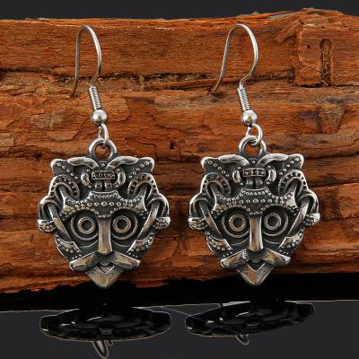 China 2021 Nordic CLASSIC trade assurance Viking vintage thor's hammer earring stainless steel religious men's accessories for sale