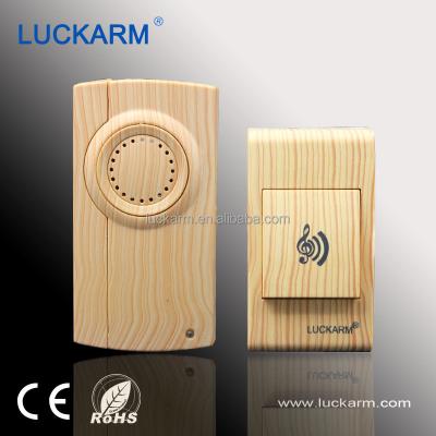 China 2015 New Wood Grain Outdoor Home Security Services Wireless Doorbell for sale