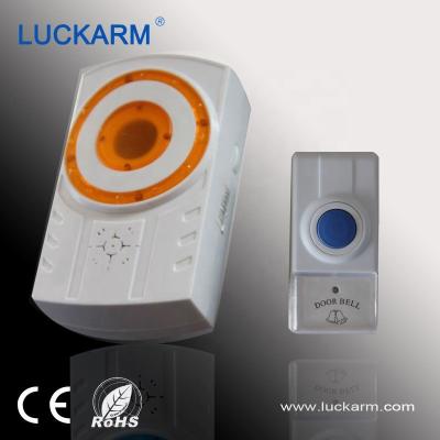 China 100 meters lamp doorbell for best deaf wireless doorbell with LED for sale