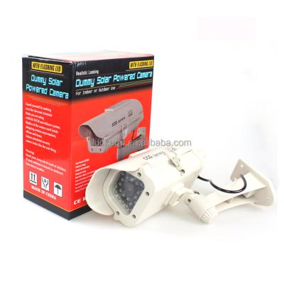 China Solar Powered Bullet Camera Solar Powered CCTV Camera New Dummy Camera Solar Dummy Decoy Camera for sale