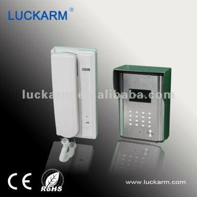 China Waterproof / Luckarm Audio Waterproof House Doorphone 1 Button Indoor 1 Outdoor Phone for sale