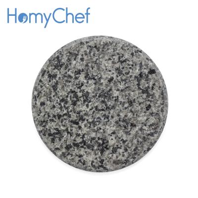 China Sustainable Factory Direct Black And Gray Natural Granite Round Coasters 10*10*1-1.2cm for sale