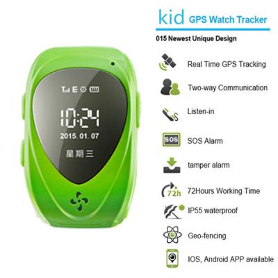 China 015 go everywhere smart wrist watch gps personal tracker for kids/old people with sos call for sale