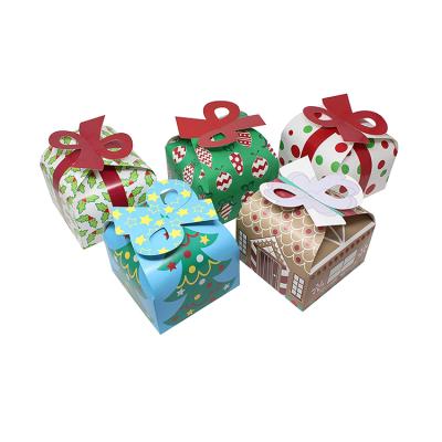 China Recycled Materials Recycle High Quality Custom Christmas Candy Wrapping Paper Gift Box for sale