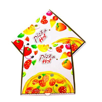 China Recycled materials wholesale take away custom printed corrugated recyclable packaging logo pizza box for sale