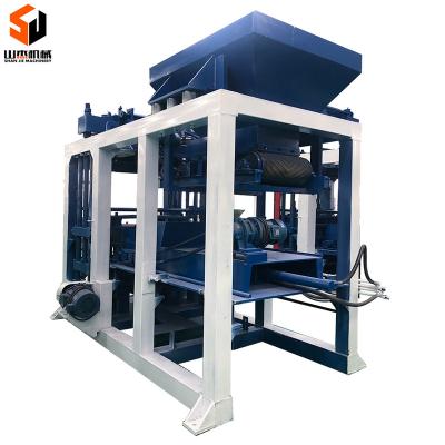 China Building Material Shops Motor Hydraulic Concrete Brick Making Machine Shanjie for sale