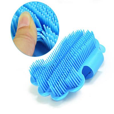 China Stocked 2020 Hot Selling Pet Bath Rubber Dog Brush Massage Shampoo Comb Gloves Cleaning Tool for sale