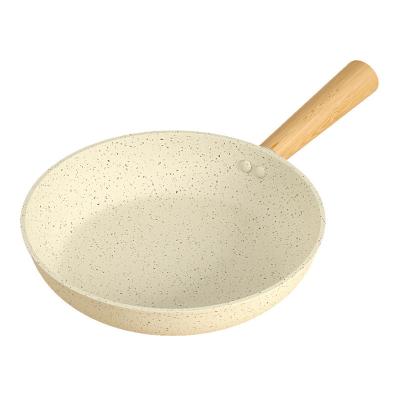 China Non-stick Fried Gas Pan Aluminum Alloy Frying Pans Non-stick Small Viable Flat Frying Pans Wok for sale