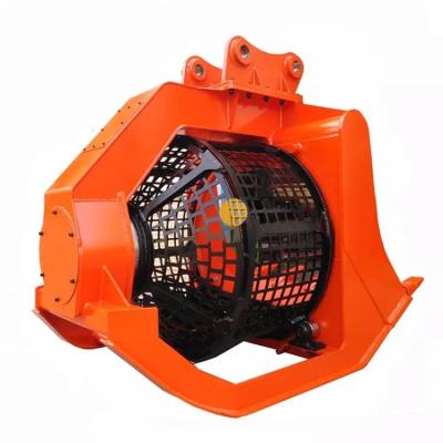 China Cultivates Rotary Screening Bucket HONGWING High Quality Rotating Screening Bucket Hydraulic Screening Bucket for sale