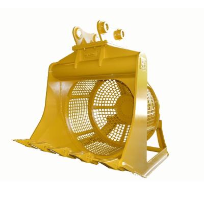 China 18-25T Stone Sand Hongwing Beach Separate Rotating Grit Screening Bucket Stone Separation and Excavator for sale