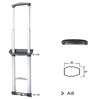 China Hot Selling Retractable Plastic Leisure Handle Telescopic Parts For Suitcase Type for sale