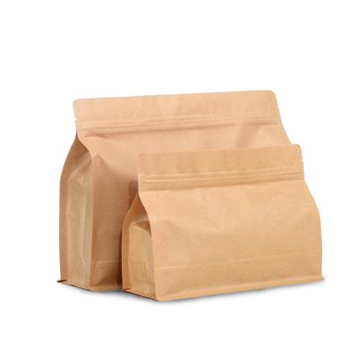 China Eco-Friendly Ziplock Food Packing Bags Self-Sealing Bag Paper Moisture-Proof Window Packaging Bag for sale