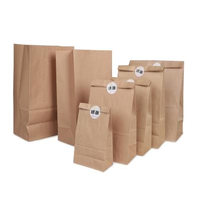 China Biodegradable Jerky Kraft Paper Bags Food Paper Bag Custom Food Paper Bag Food Wrapping Paper Bags for sale