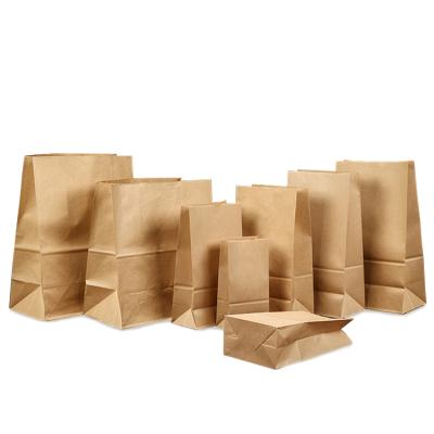 China Biodegradable brown kraft daiso size paper bag food packaging paper bag food packaging bag packaging for sale