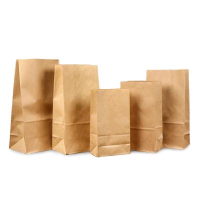 China Biodegradable Wholesale Paper Bag Donuts Packaging Paper Bags Quick Food Packaging Bags for sale